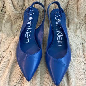Blue Calvin Klein Heels 6.5